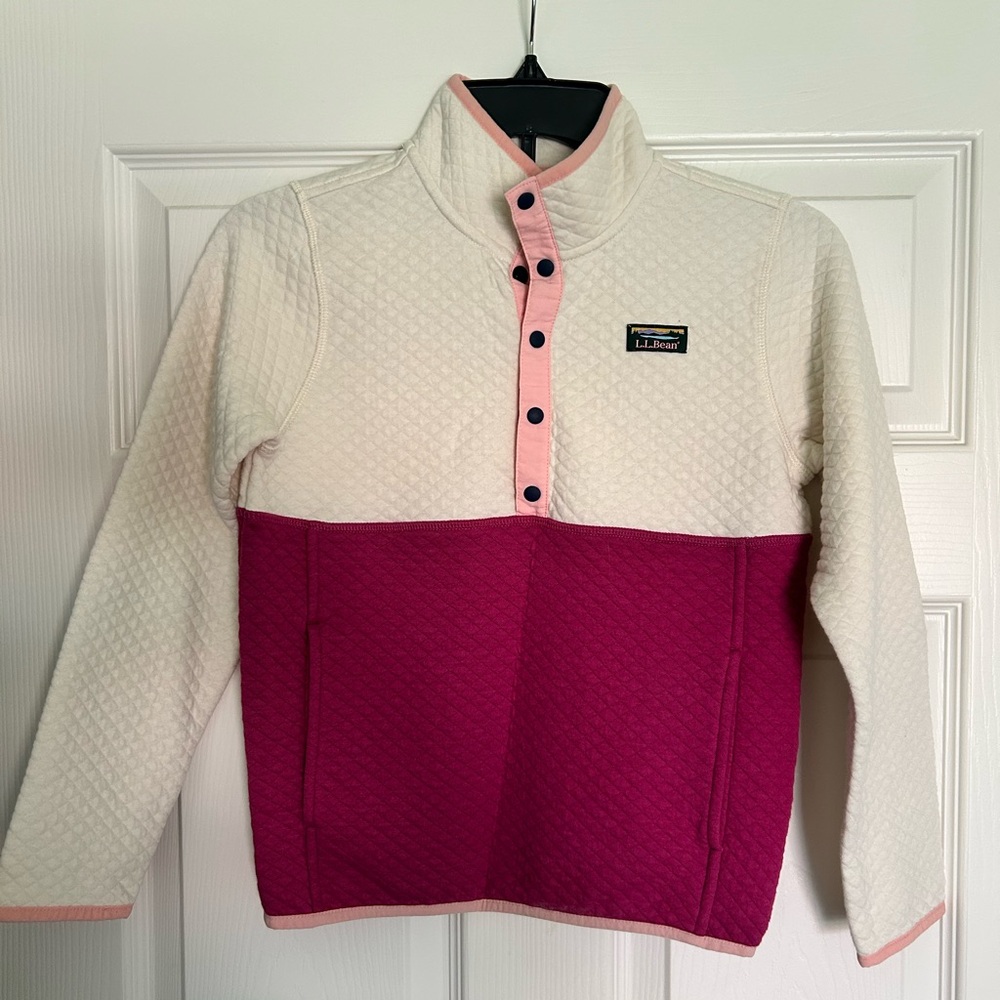 Kids' Quilted Quarter-Snap Pullover, Colorblock